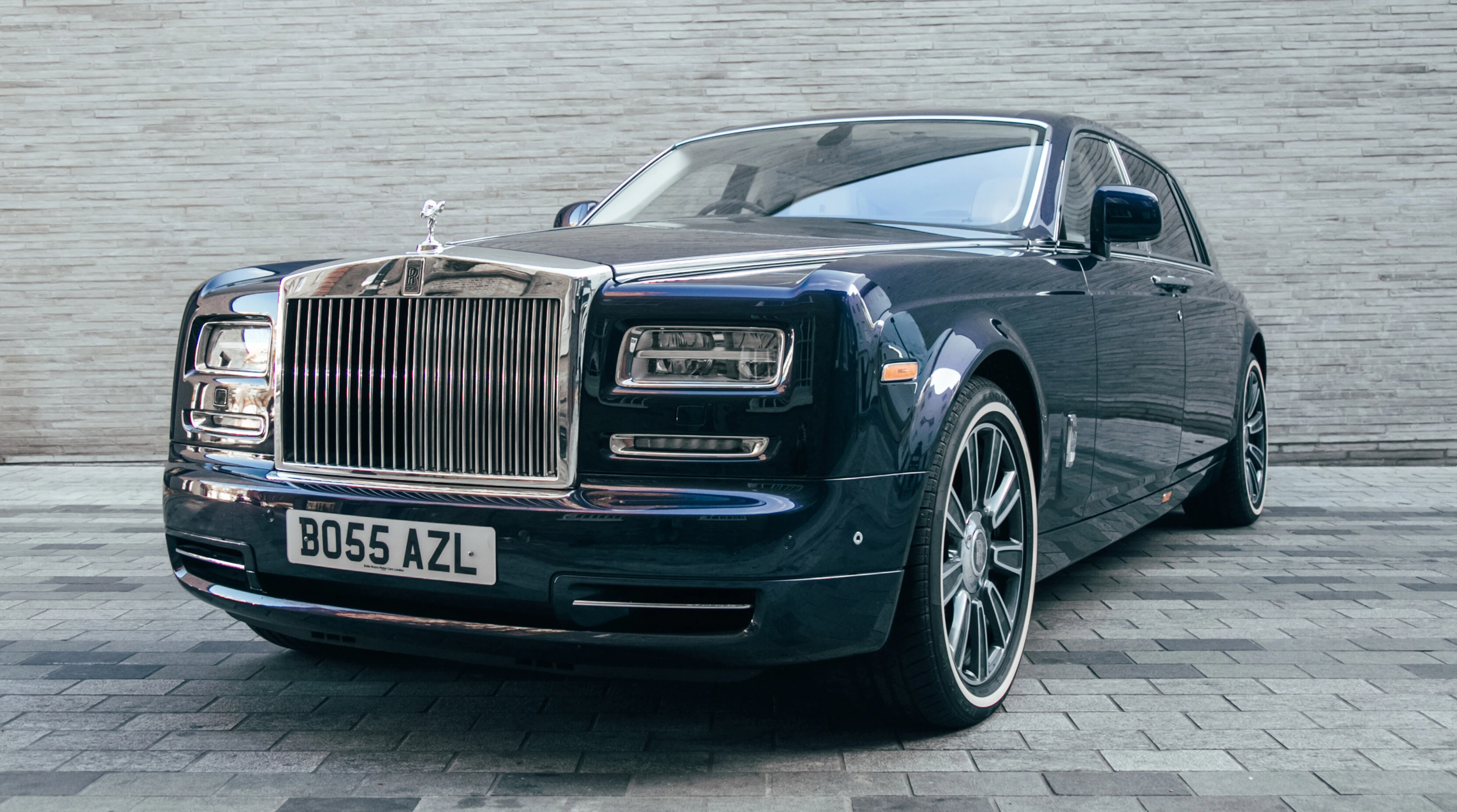 Dark Blue Colored Rolls-Royce Phantom