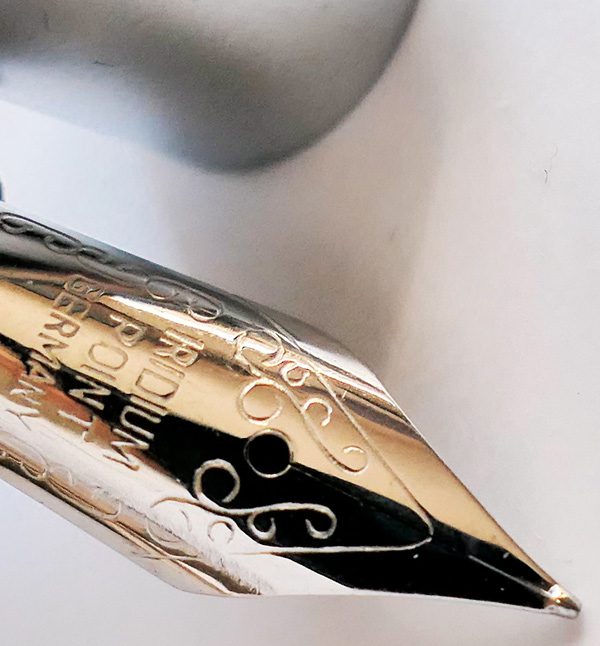 An Iridium Pointed Pen nib in the AZLuxe Luxury Chauffeur Company, London