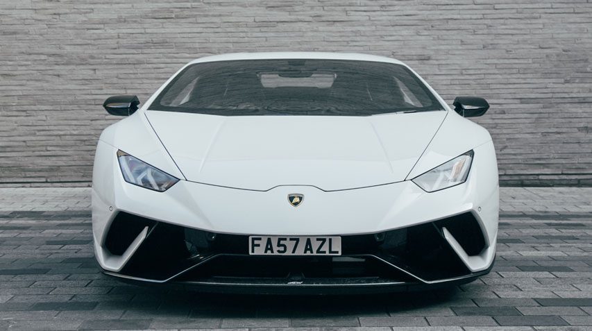 White Sporty Lamborghini Huracan Performante AZLuxe London