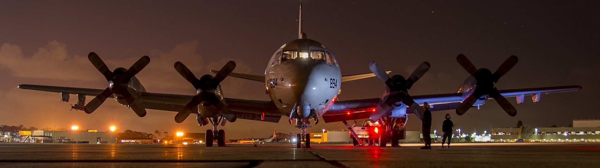 plane at night