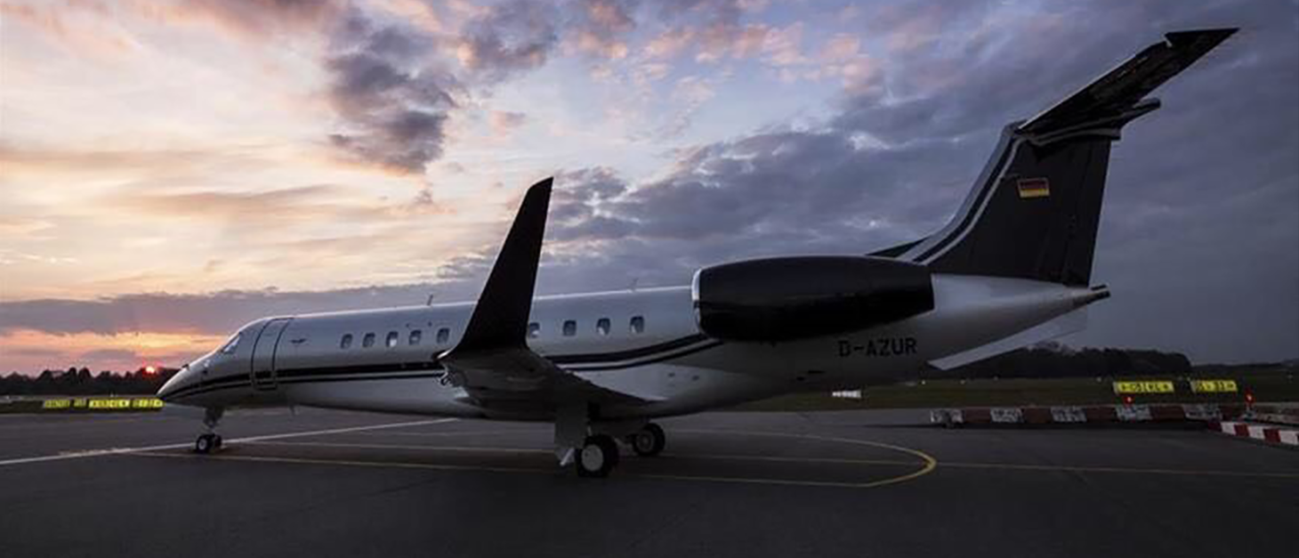 Private jet chartered by AZ Luxe for customer transfer from Heathrow to Manchester